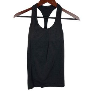 Lululemon Cool Racerback II Heathered Black Size 2